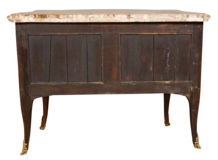 louis xv tulipwood and parquetry commode 9673