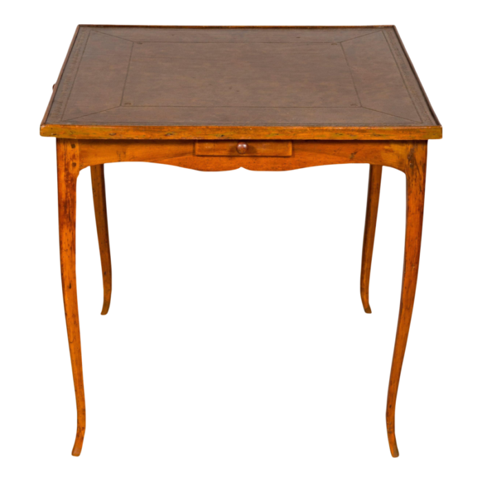 louis xv walnut games table 0633