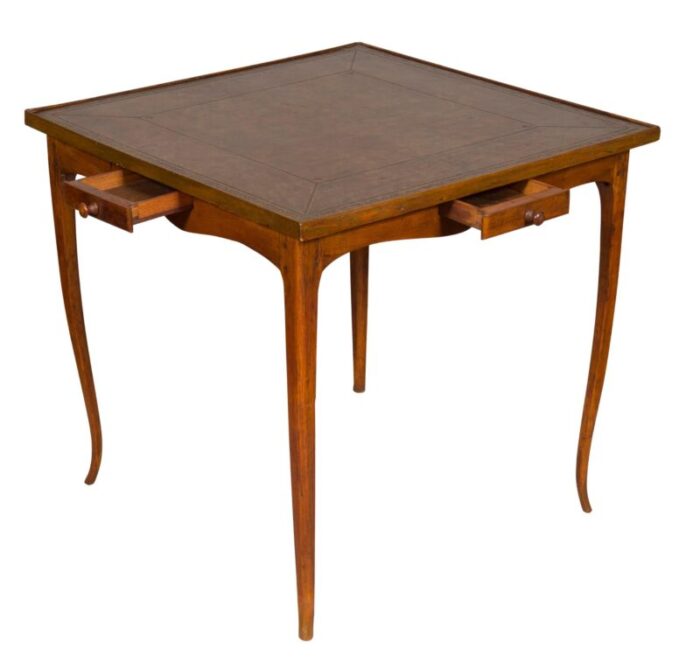 louis xv walnut games table 2313