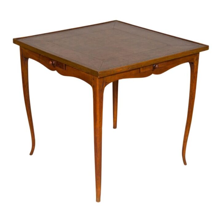 louis xv walnut games table 4011