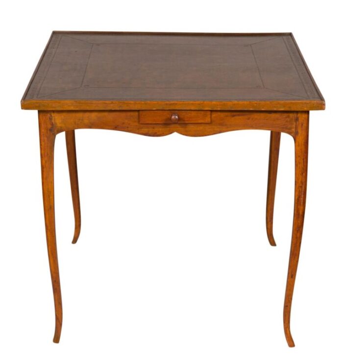 louis xv walnut games table 6859