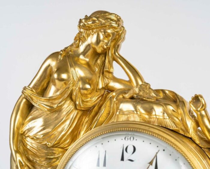 louis xvi style gilt bronze and marble clock 19th century 4