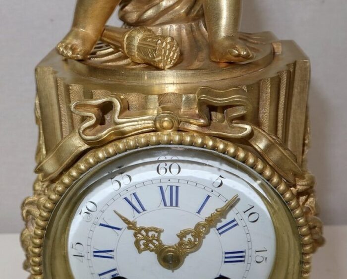 louis xvi style golden bronze clock 8