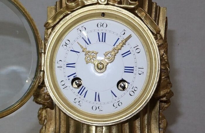 louis xvi style golden bronze clock 9