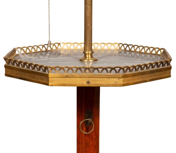 louis xvi style mahogany floor lamp 6425