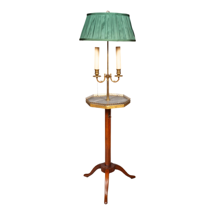 louis xvi style mahogany floor lamp 8701