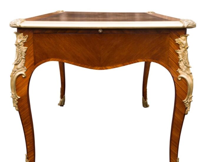 louis xvi style tulipwood bureau plat 8619