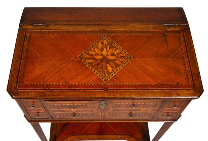 louis xvi tulipwood ladies work table 0570