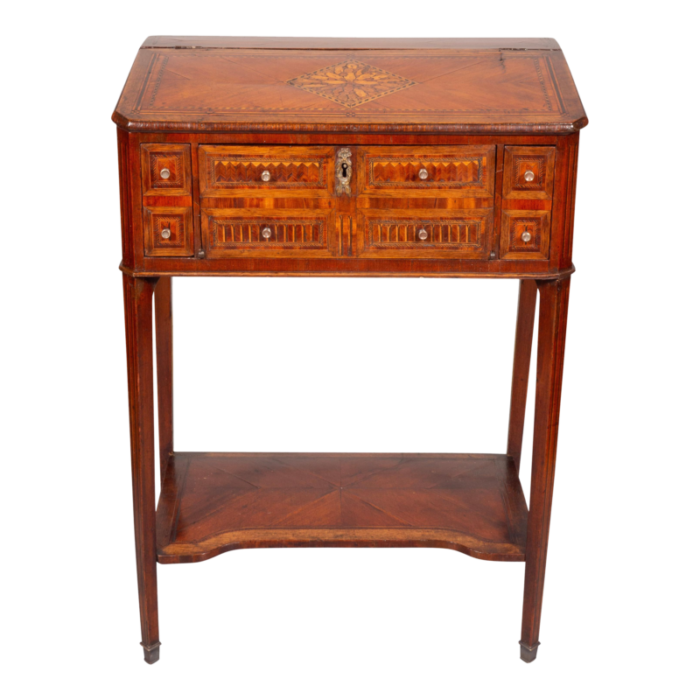 louis xvi tulipwood ladies work table 4729