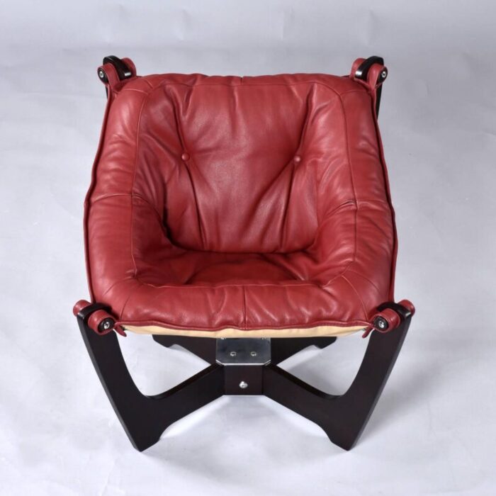 luna modern leather sling chair master