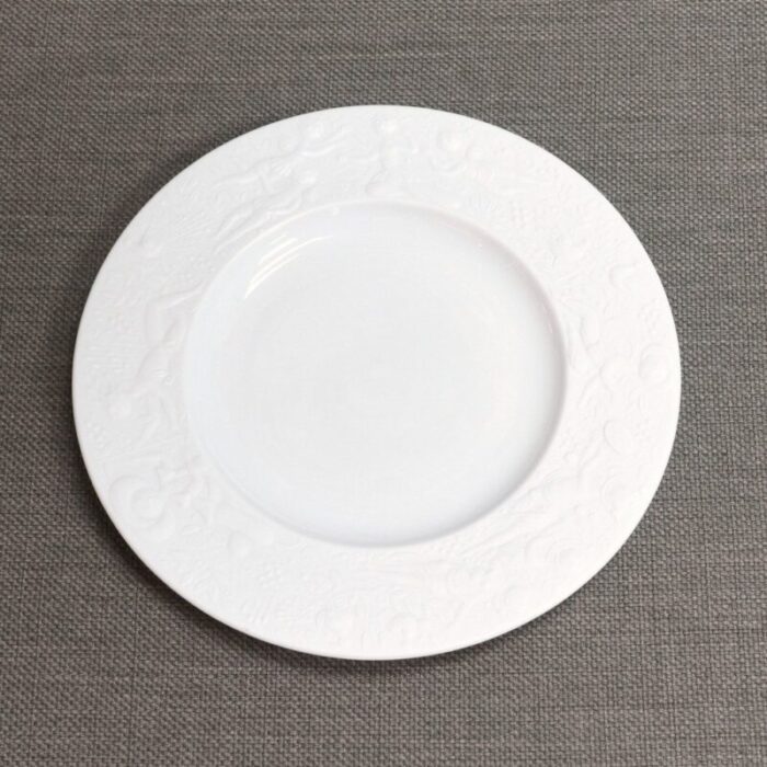 magic flute white bread plates by bjorn wiinblad for rosenthal set of 4 3