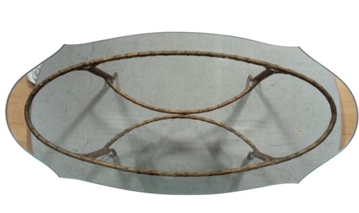 maison bagues bronze and glass coffee table 5526