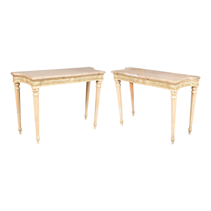 maison jansen painted console tables a pair 2372