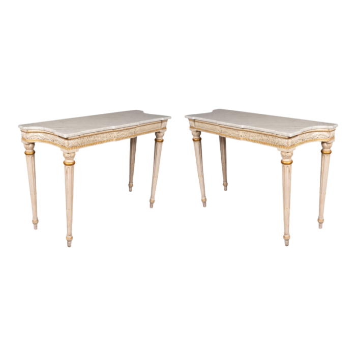 maison jansen painted console tables from the waldorf towers a pair 1327