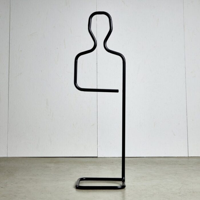 man silhouette clothes stand 1980s 1