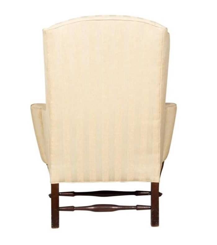 massachusetts queen anne mahogany wing chair 3467