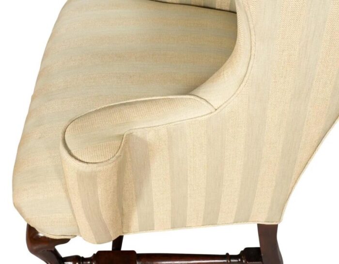 massachusetts queen anne mahogany wing chair 6902