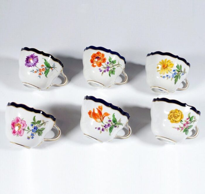 meissen coffee dessert set 1950s set of 21 10