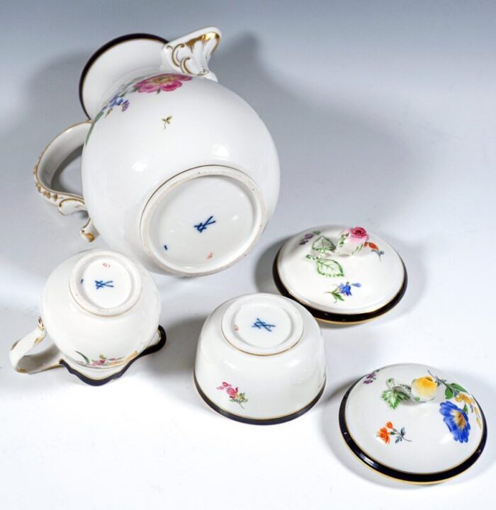 meissen coffee dessert set 1950s set of 21 4