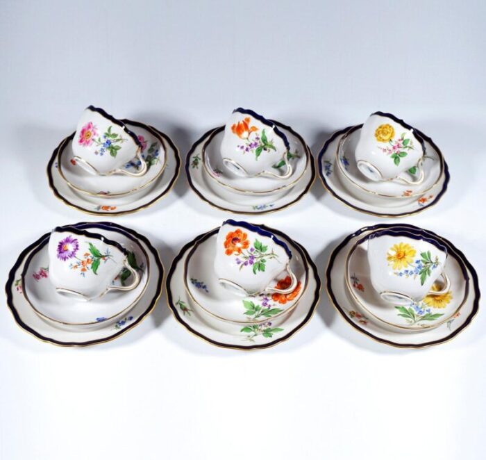 meissen coffee dessert set 1950s set of 21 5