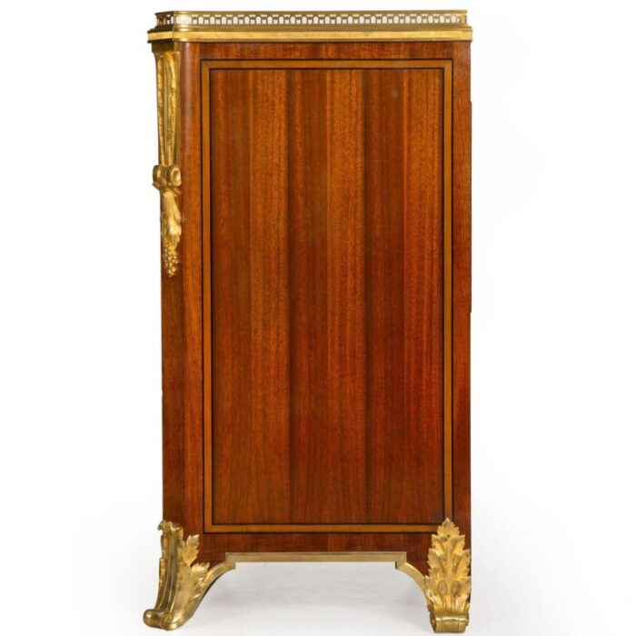 mercier freres french bronze mahogany bedside cabinet chest 3736