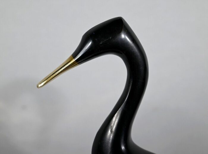 metal water bird sculptures 1940 set of 2 12