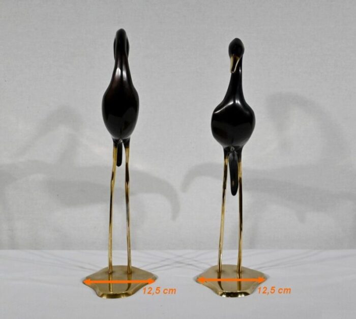 metal water bird sculptures 1940 set of 2 21