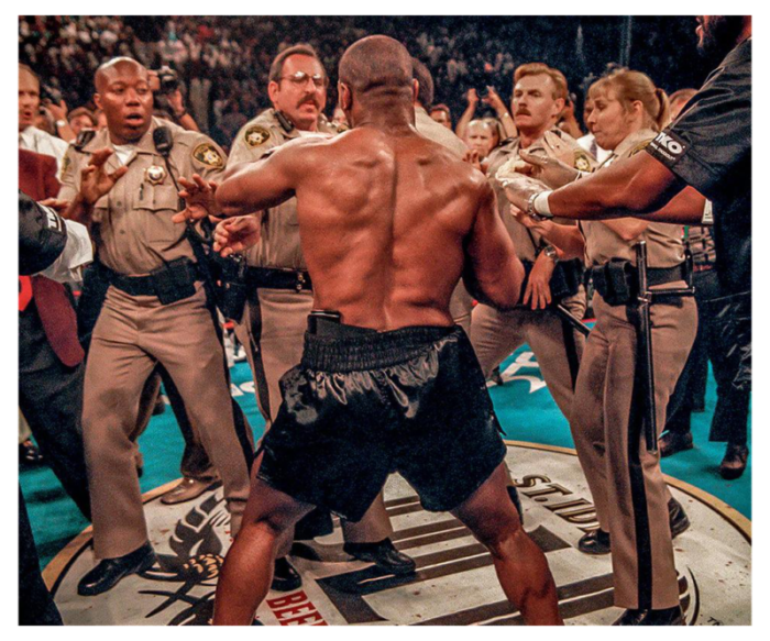 michael brennan mike tyson after the holyfield vs tyson match 1997 9182