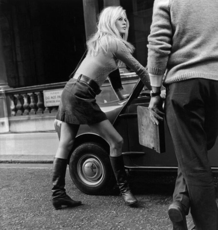 michael webb mini car mini skirt 1966 silver gelatin fibre print 2449