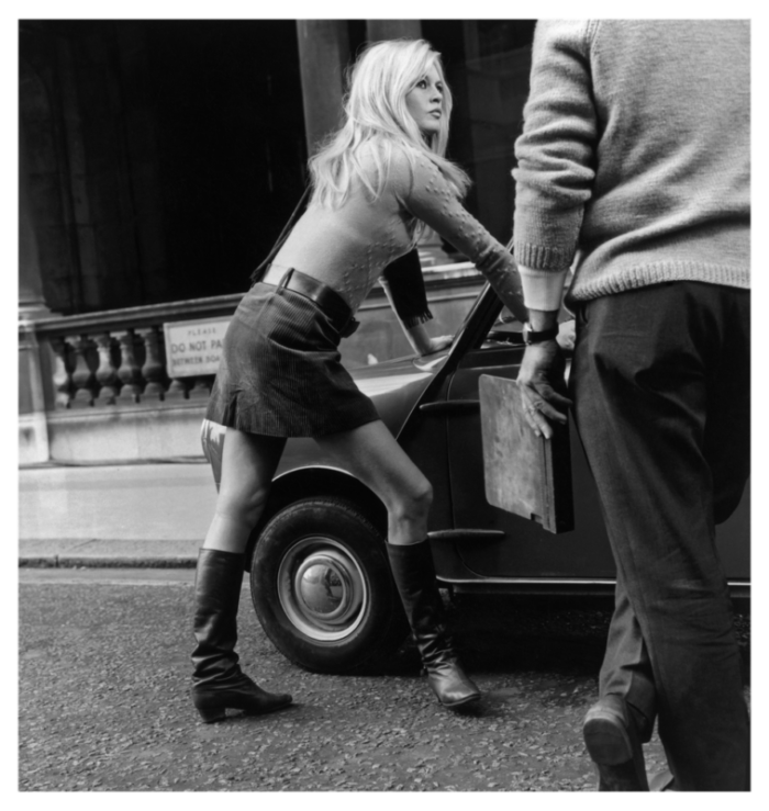 michael webb mini car mini skirt 1966 silver gelatin fibre print 2479