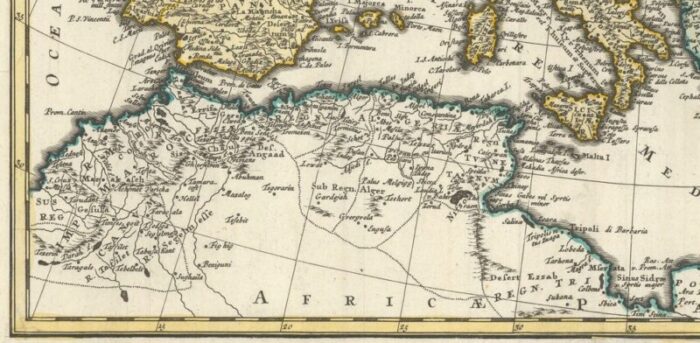 mid 18th century map of europe showing the spread of religions 10