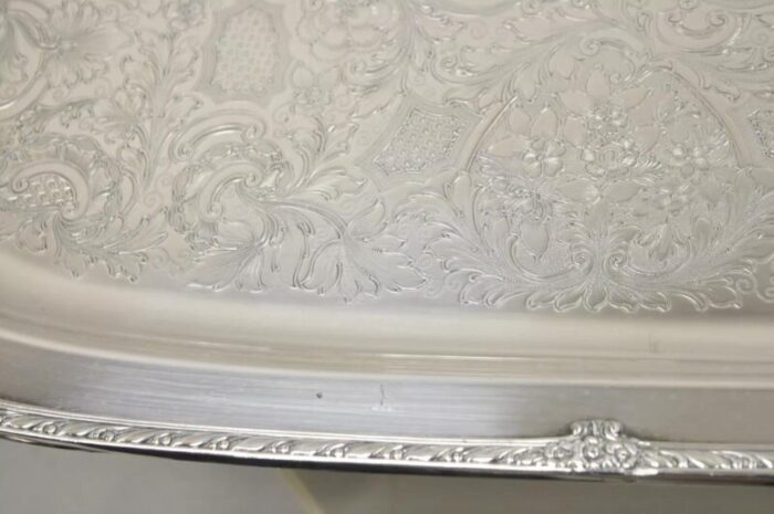 mid 20th century rogers bros 1847 heritage 9493 large silver plated serving platter tray 5495