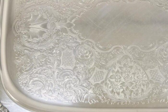 mid 20th century rogers bros 1847 heritage 9493 large silver plated serving platter tray 7283