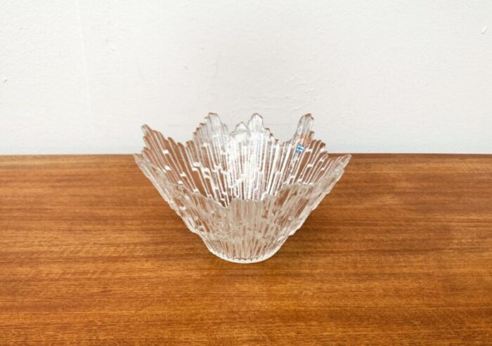 mid center finnish revontulet glass bowl by tauno wirkkala for humppila 14