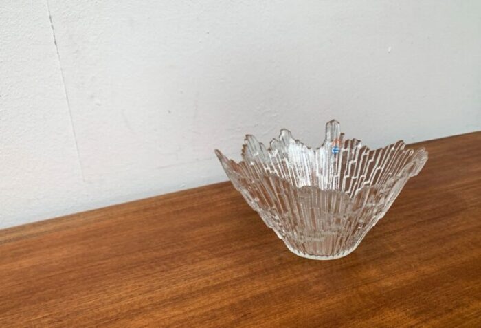 mid center finnish revontulet glass bowl by tauno wirkkala for humppila 8