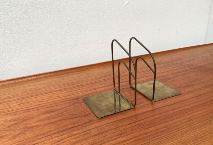 mid century art deco brass bookends set of 2 2