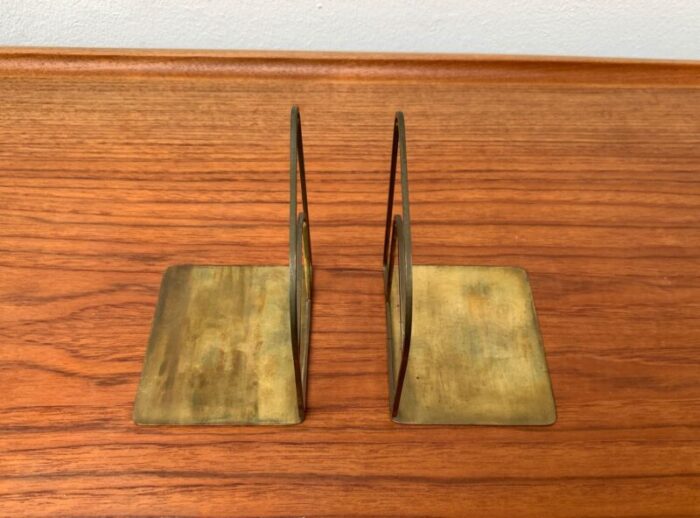 mid century art deco brass bookends set of 2 5