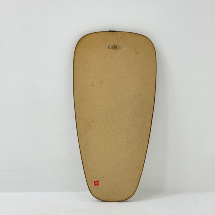 mid century asymmetric kidney wall mirror by schon form 1960s 6