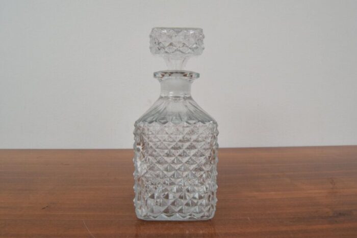 mid century bohemia glass carafe 1950s 5