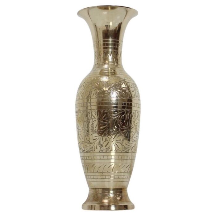 mid century brass vase 1960s 1