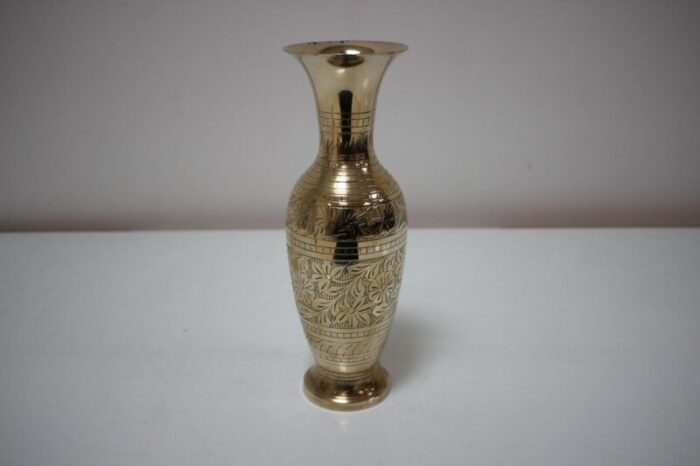 mid century brass vase 1960s 8