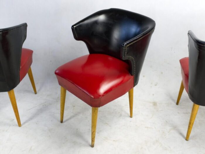 mid century chairs 1960s set of 4 9977