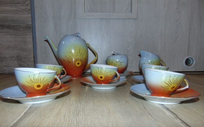 mid century coffee service from brenner schmidt 1950s set of 15 2