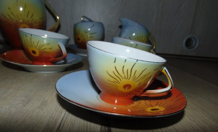 mid century coffee service from brenner schmidt 1950s set of 15 3