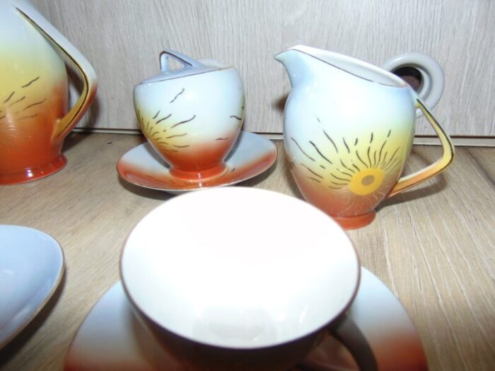 mid century coffee service from brenner schmidt 1950s set of 15 4