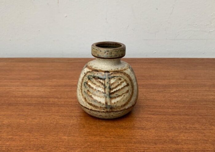 mid century danish studio pottery vase from soholm 1960s 16