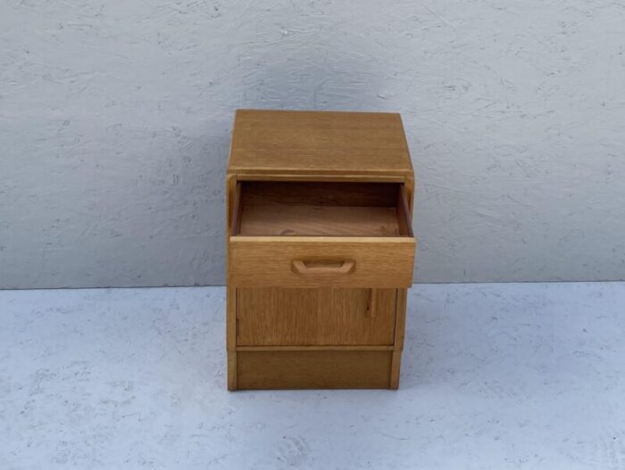 mid century danish style bedside cabinet in oak from g plan 6161