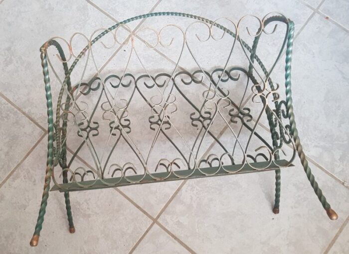 mid century french magazine rack from chaty vallauris 1950s 3