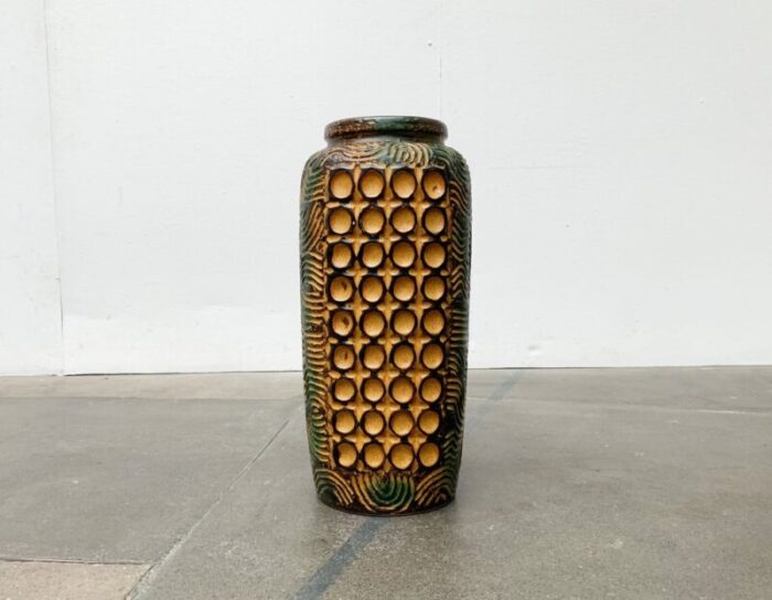 mid century german brutalist floor vase from duemler breiden 1960s 1