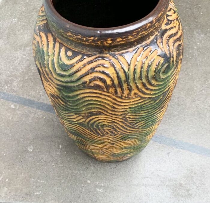 mid century german brutalist floor vase from duemler breiden 1960s 17